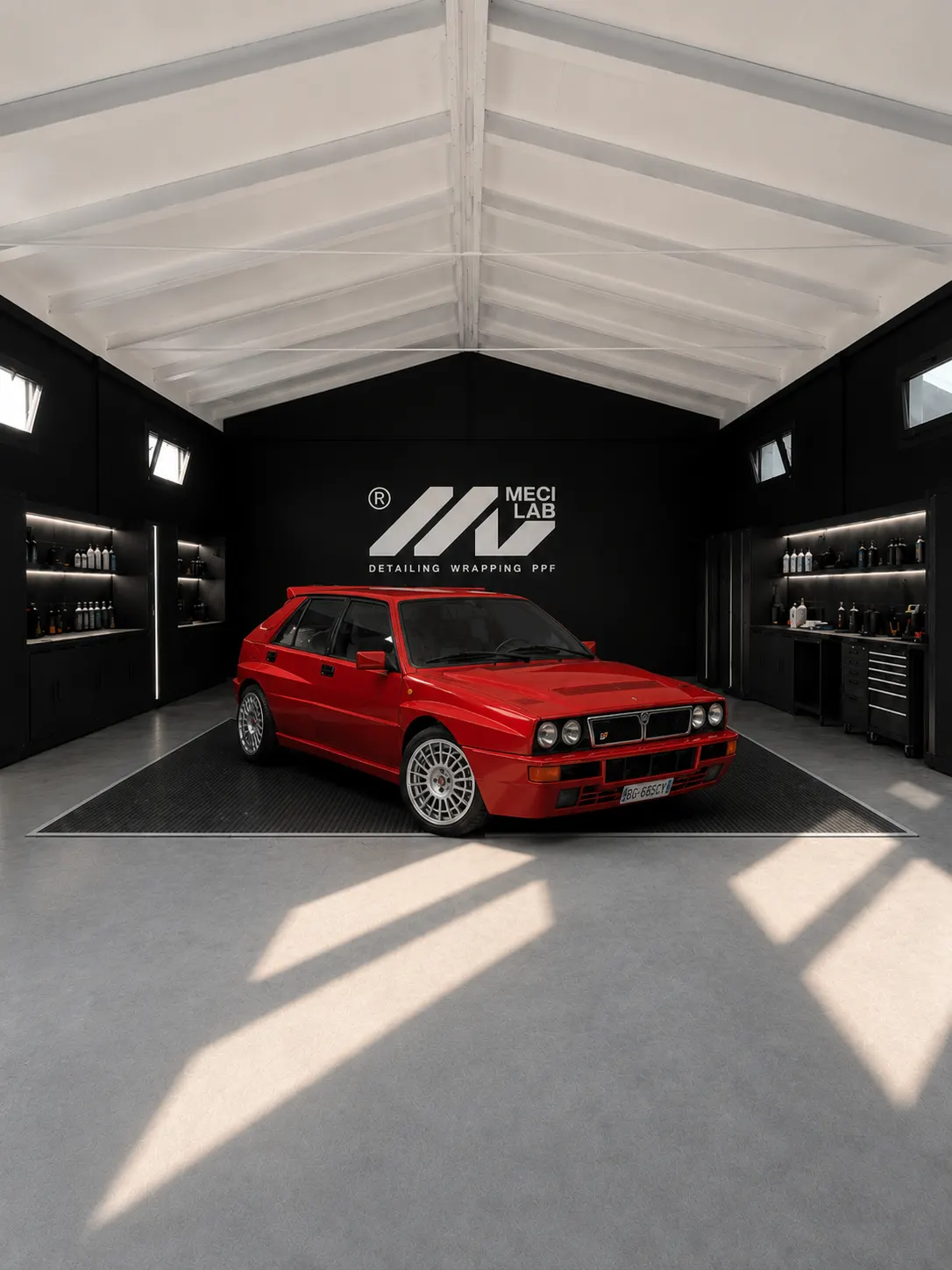 Lancia Delta HF Integrale lavorata da MECI LAB