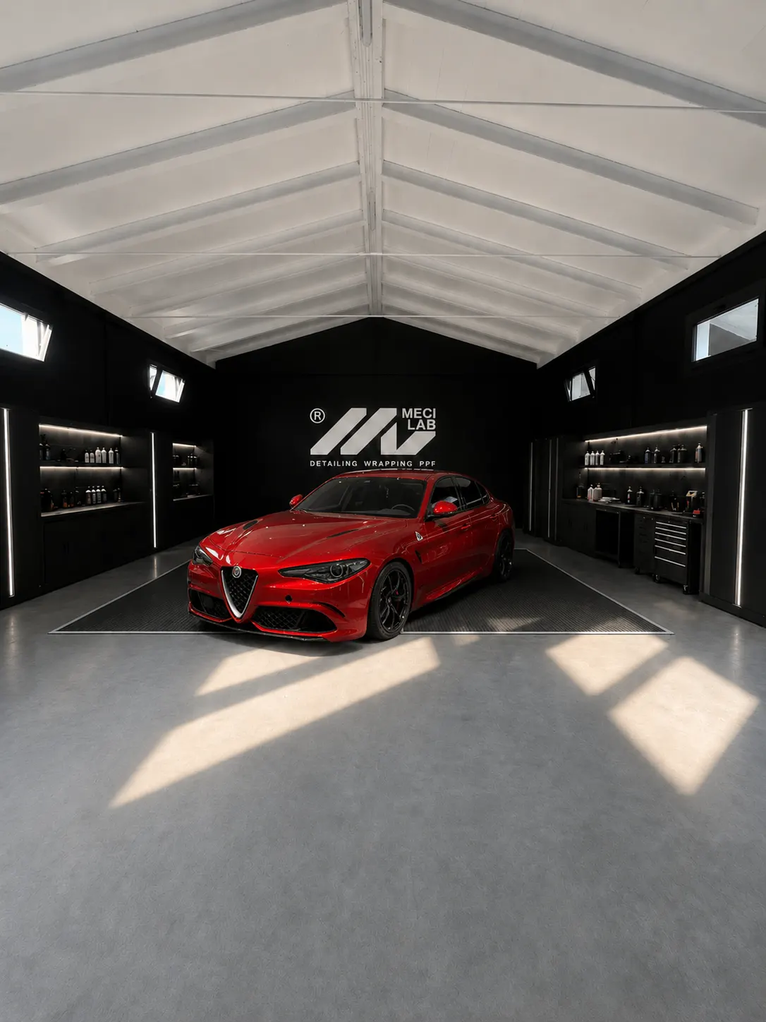 Alfa Romeo Giulia Quadrifoglio lavorata da MECI LAB