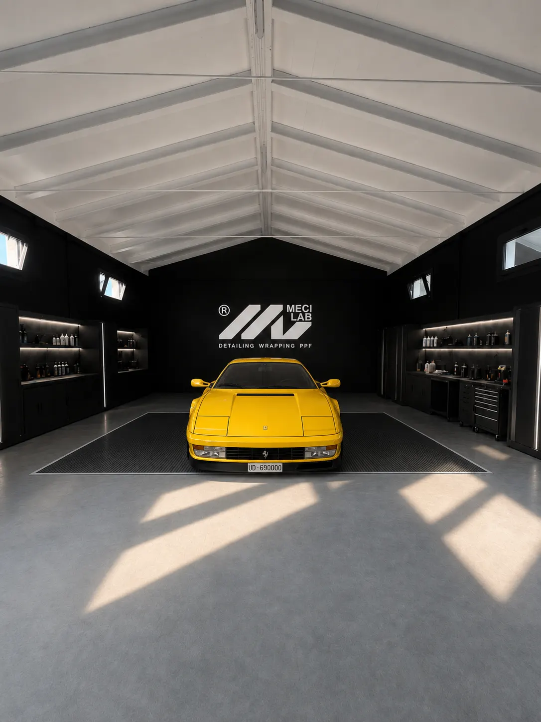 Ferrari Testarossa lavorata da MECI LAB